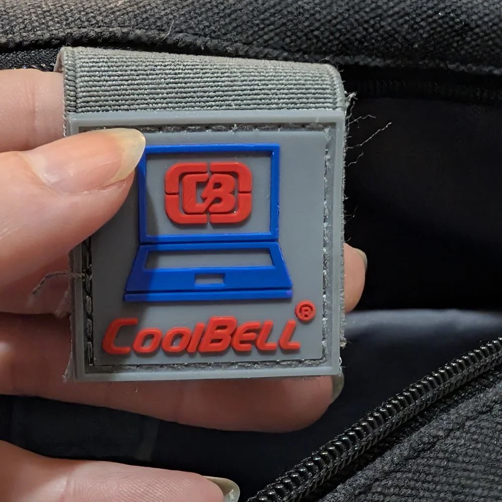 CoolBell Convertible Backpack Messenger Charcoal Gray Canvas Men's Laptop Bag